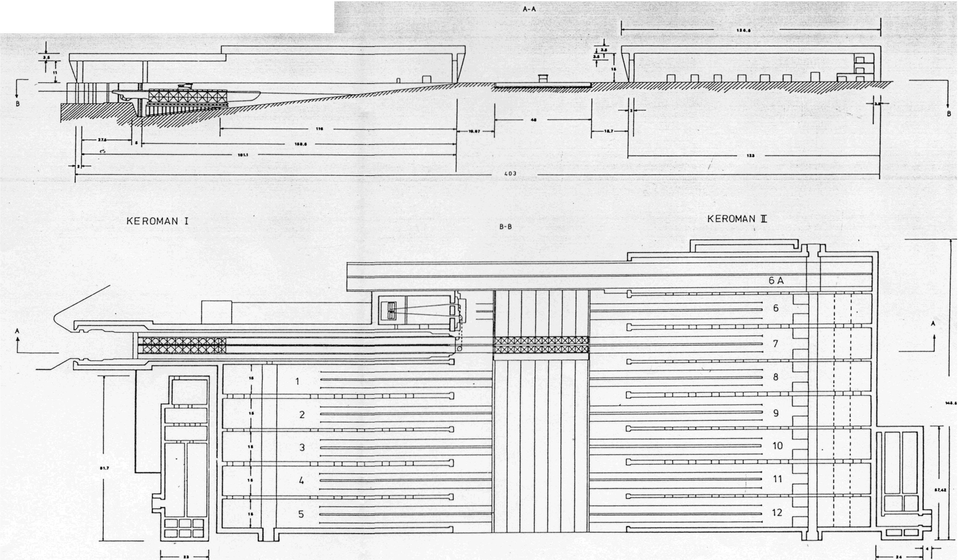 Map of kÃ©roman 1 et kÃ©roman 2 bunkers